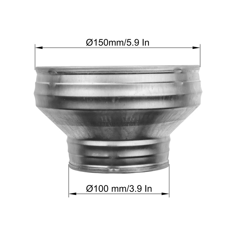 6" to 4" Inch / 150 to 100 mm Duct