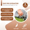 Pack of 2 Tent Peg Extractors - Camping Tools, Lightweight