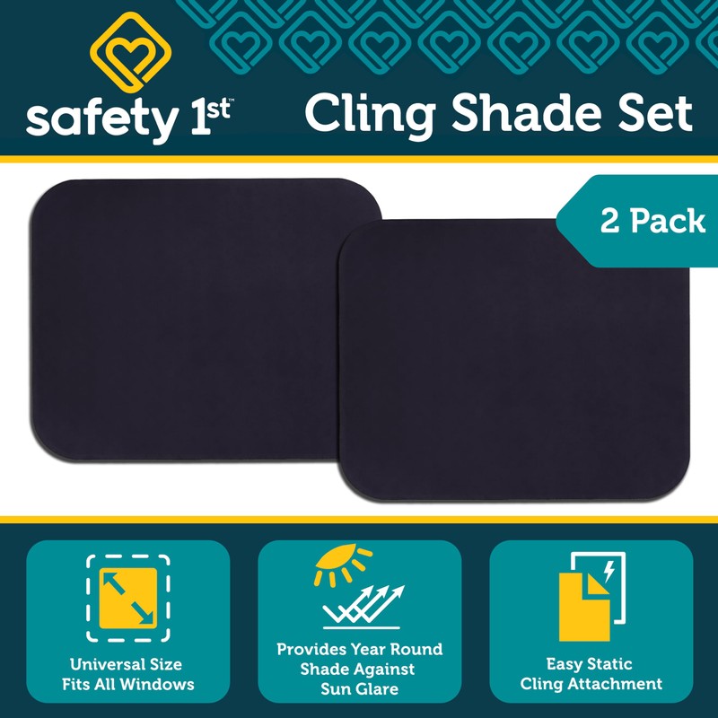 Safety 1st Cling Car Window Shades for Baby, 2 Pieces,
