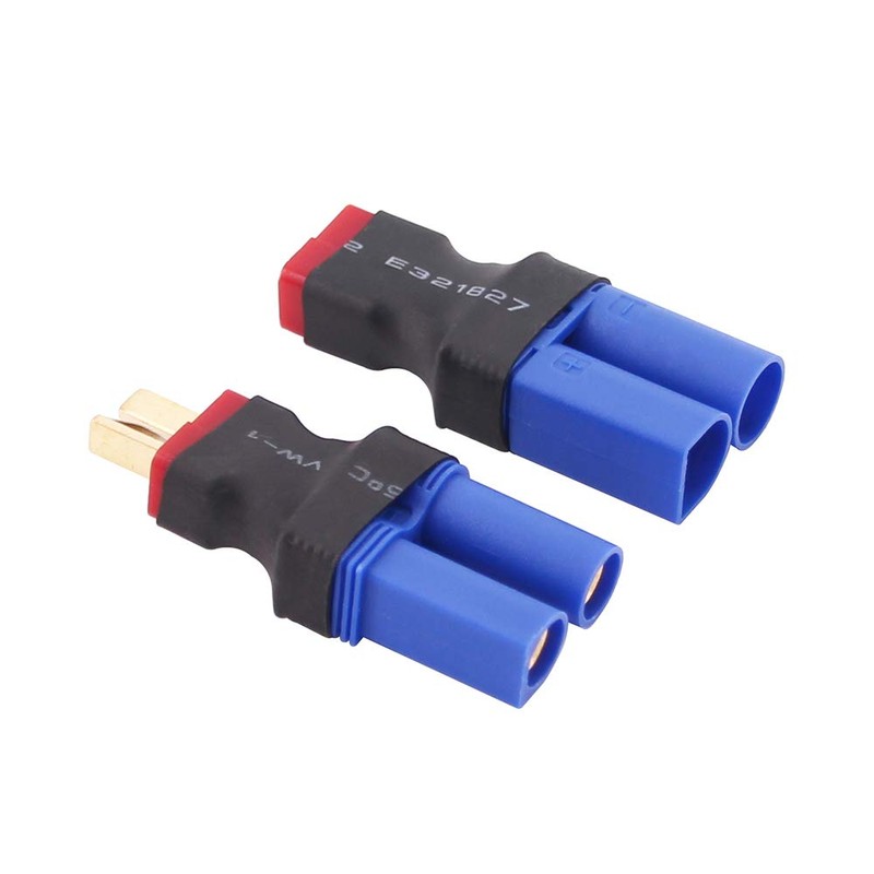 OliRC 4pcs EC5 to T-Plug Deans Style Male Female RC