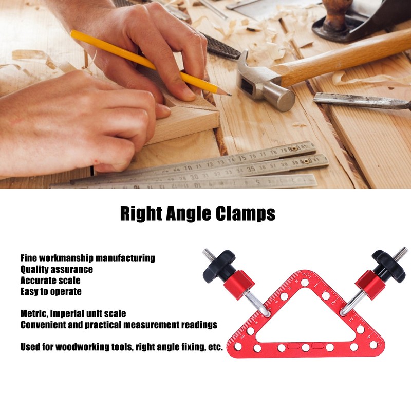 Positioning Squares Aluminium Alloy Right Angle Clamps 45° 90° Imperial