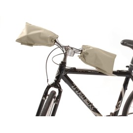 Covermates Bicycle Handlebars Cover – Light Weight Polyester, Drawcord Closure, Weather Resistance, Power Sports Covers, Khaki