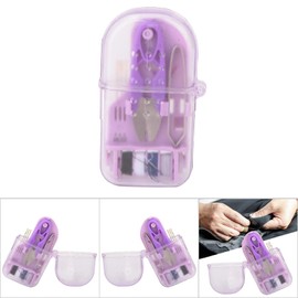 Sewing Tools Kit Mini Sewing Box Mini Sewing Kit Travel Sewing Kit Travel Sewing Box Sewing Thread Organizer Mini Needle and Thread Sewing Tool Set, Needle Thread Scissors Set, Home Use(Purple)