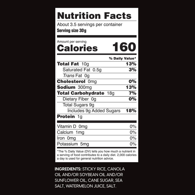 Wowza Sea Salt - Healthy Snacks, Mini Rice Cakes, Sticky