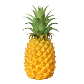 Chneeu 12" Large Plastic Fake Pineapple Artificial Vegetables Fruits, Faux Decorate Fruit Ornament Realistic Artificial Pineapple Decor Prop Fruit for Home Kitchen Party Display