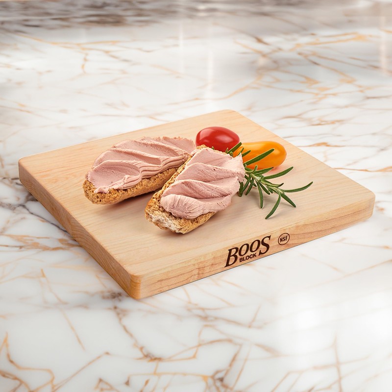 John Boos Chop-N-Slice Series Square Wooden Maple Cutting Board 10”x10”