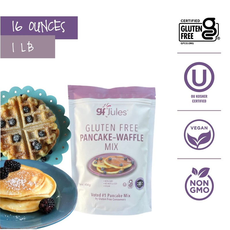 gfJules Certified Gluten Free Pancake & Waffle Mix | No