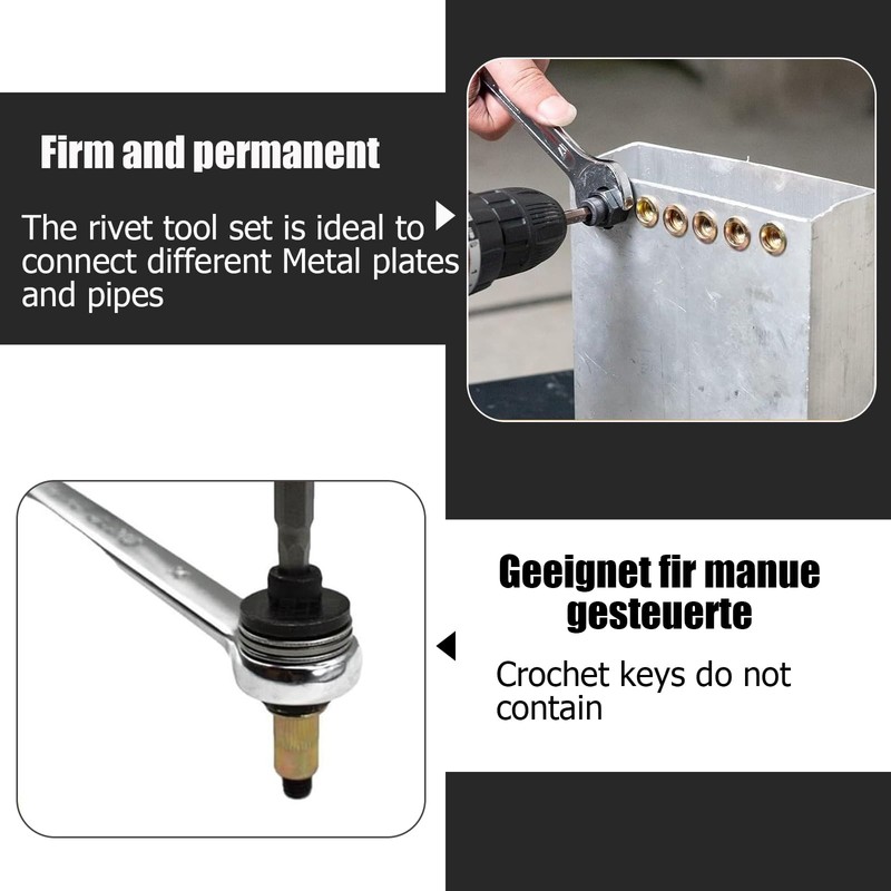 Rivet Nut Pliers Set, Manual Riveting Pliers, Rivet Nuts Set