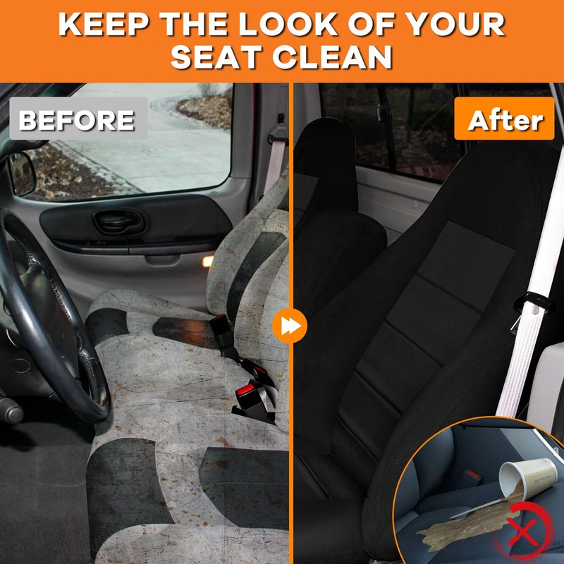 Kistrba Truck Seat Cover Compatible with 1997-2000 Ford F-150 Seat