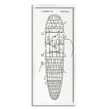 Stupell Industries Snowshoe Winter Patent Blueprint Framed Giclee Art, Design