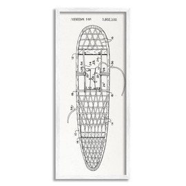 Stupell Industries Snowshoe Winter Patent Blueprint Framed Giclee Art, Design by Lil' Rue