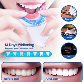 Teeth Whitening Set Teeth Whitening: Blisstaar Tooth Bleach Set for White Teeth with LED Teeth Bleaching Lamp 3 Pieces Teeth Whitening Gel Pen Quick Teeth Whitening at Home