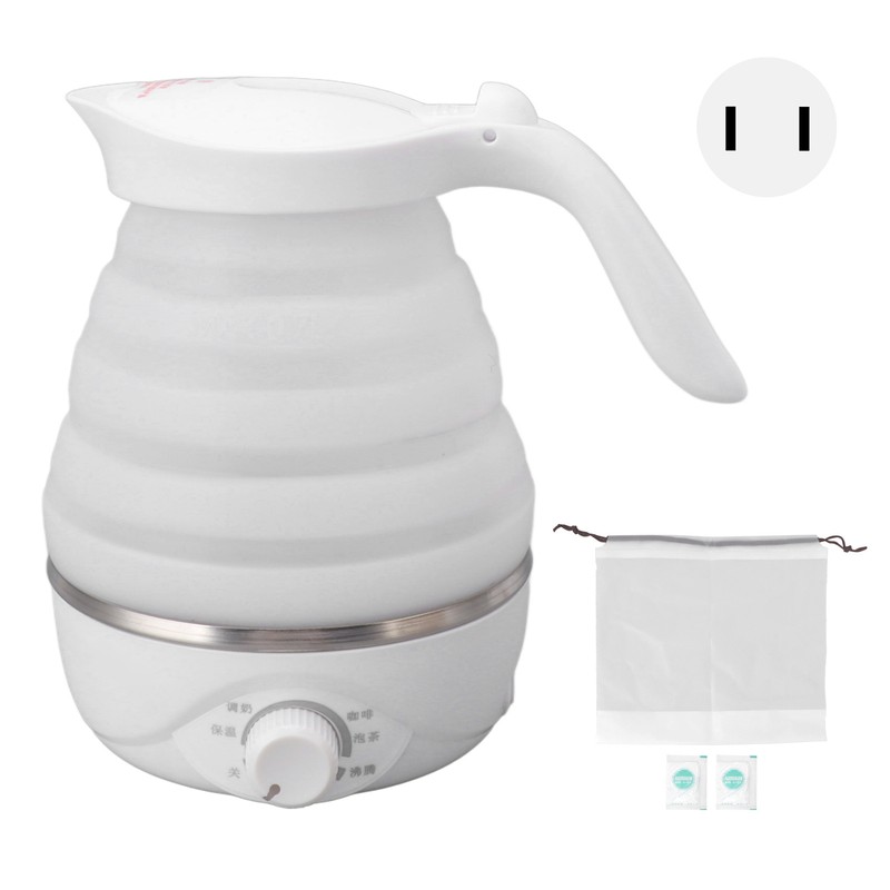 Travel Folding Electric Kettle Portable Silicone Foldable Collapsible Mini Household