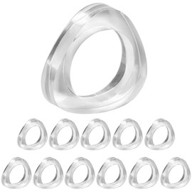 ALPHA Living HOME Servilleteros, servilleteros, servilleteros, juego de 12, servilleteros, servilleteros, servilleteros, servilleteros, servilleteros, paquete de servilletas, a granel, transparente