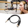 XLR Female to 6.35mm Mono Male Cable Gold Plated Connector