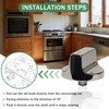 Upgraded Stainless Steel W11366438 Stove Knobs, Compatible with Whirlpool Range
