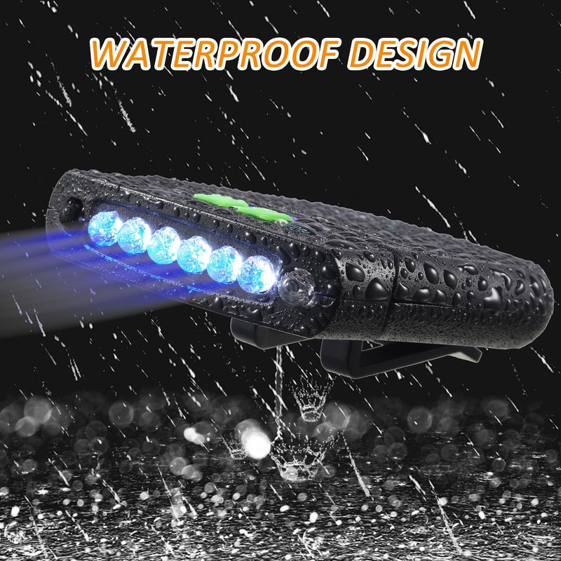 Mudder 2 Pieces LED Clip on Cap Lights USB Rechargeable