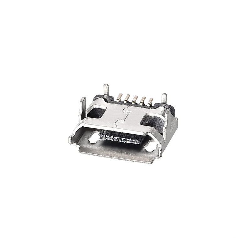 sourcing map Micro USB Female Connector, 5-Pin DIP 180 Degree,