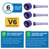 VEVA 6 Pack Premium Vacuum Filter Set with 3 Pre
