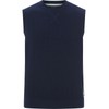 Jan Vanderstorm Urva Men's Sleeveless Knitted Casual Top, darkblue