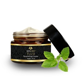 SpaVed Natural, Vegan Tulsi Nourishing Cream, infused with Tulsi (Holy Basil),a perfect solution for dry and mature skin, 50g.