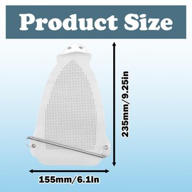 2 PCS Iron Cover Non-stick Iron Protector Heat Resistant Teflon Irons Sole Shoe Cover Easy Installation Sole Plate Accessory for Clothes Prevents Sheening and Scorching
