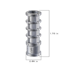 Wensilon(100pcs) 5/16 * 1-3/4 Lag Shield Anchor Long Zinc Alloy Bolts Concrete Anchors, Zinc Alloy Masonry Anchors Hole