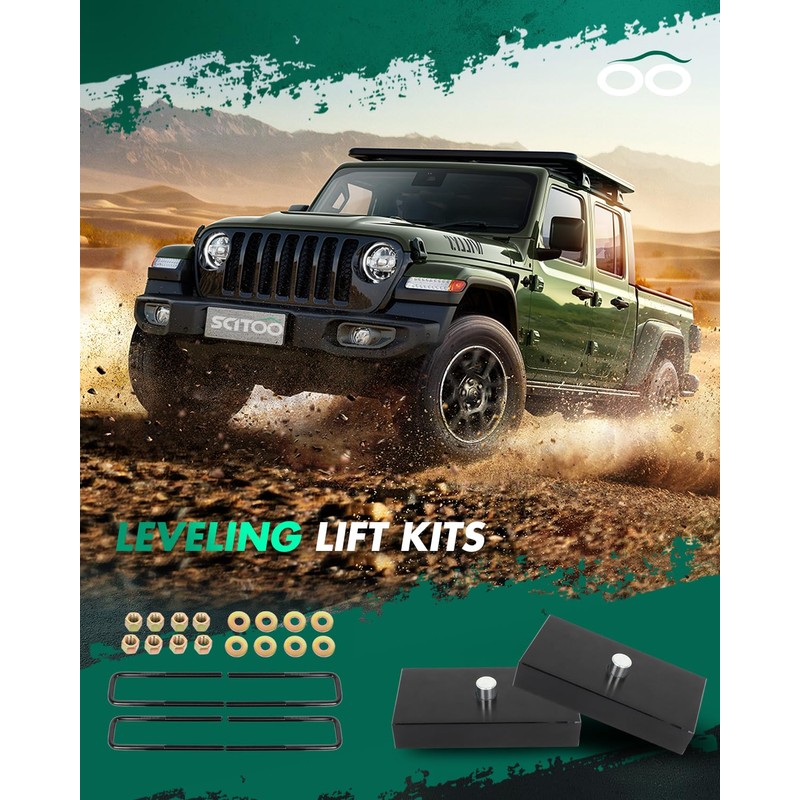 SCITOO 1" Rear Leveling lift kits Fit for Toyota for