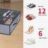 Onlyeasy Large Under Bed Shoe Organizer (12 Pairs x 2)