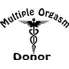 Multiple Orgasm Donor Decal