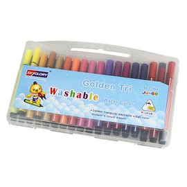 Washable Water Colour Pen Watercolour Colouring Drawing Pens Assorted Colours Markers Pens for Students Doodling, Pack of 36