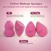 Unfovi Makeup Sponge Set (4 Shapes 7 pieces) - Latex-Free