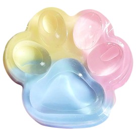 Cat Paw Squeeze Toy - Squishy Rainbow Catpaw Sensory Fidget Toys, Soft Stress Relief Toys for Boys, Girls - Taba Cat Paw Squishy for Birthday Party Favors, Anxiety Relief