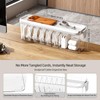 MSHOMELY 2 Pack Cable Organizer Box with Lid, Charge Cord