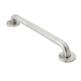 Moen Bathroom Safety 18-Inch Stainless Steel Bathroom Grab Bar with Concealed Screws and Slip-Resistant Peened Texture, R8718P