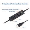 VoiceJoy Office Headset with USB Jack Business Noise Cancelling Headset