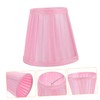 Small Pink Cloth Lamp Shade E27 Light Cover for Indoor