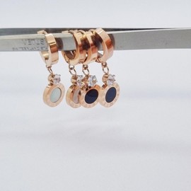 Pendant Surgical Earrings 2 colors black