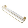 Bathroom Towel Rack Holder Acrylic Wall Mounted Hanging Storage Shelf