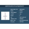 SAVEARTH DIAMONDS 1/3 Round Cut Lab Created Moissanite Diamond Cross