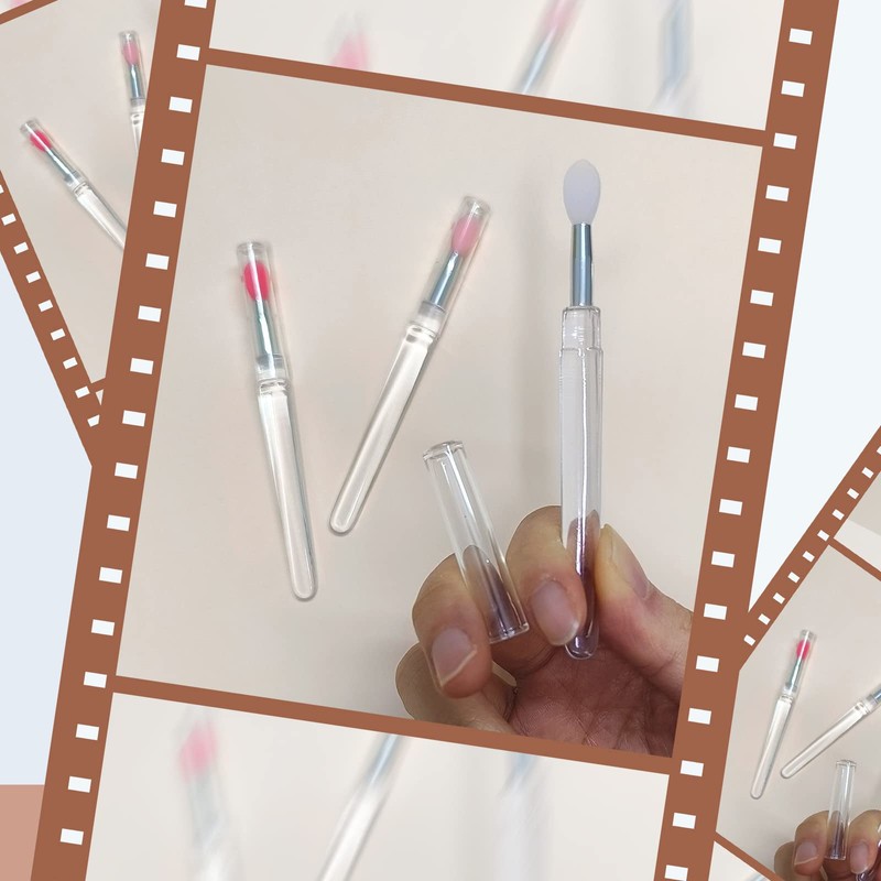 Silicone Lip Brush, Zvrlampro Lip Gloss Wands Lipstick Applicator with