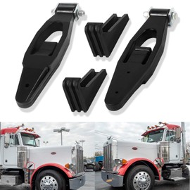 yourour Hood Latch Assembly Kit Fit for Peterbilt 357 367 377 378 379 388 389 and Kenworth T300 T600 T800 W900, Replace 23-13857, 2313857, 63011005, 63011005A,L56-0001