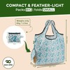 ECO CHIC Foldable Reusable Large Recycled Grocery Bags Lightweight Shopping
