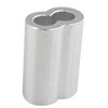Futheda 25 pcs Aluminum Crimping Loop Sleeve Clips with Double
