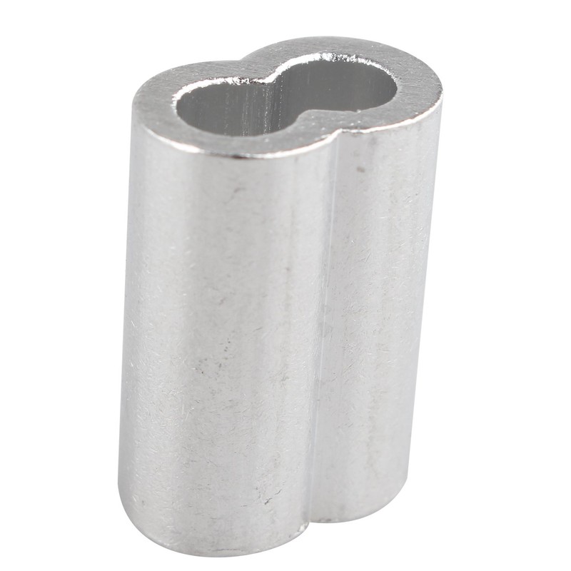 Futheda 25 pcs Aluminum Crimping Loop Sleeve Clips with Double