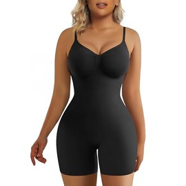 SHAPERX - Body para mujer con control de barriga, sin costuras, para esculpir el cuerpo, camiseta sin mangas