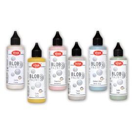 Viva Decor Blob Paint Starter Set 6 x 90ml - Modern Pastel Art Supplies