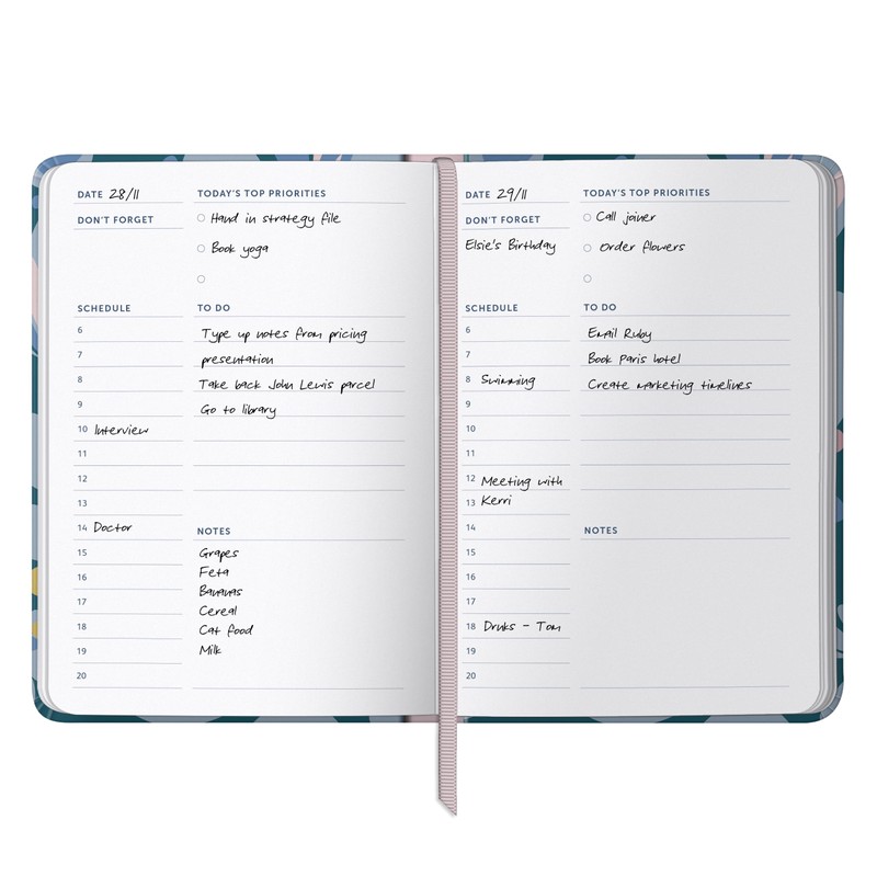 Busy B A6 Day a Page Undated Planner Diary -