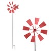 Alpine Corporation 52" Tall Outdoor Metal Windmill Spinner Stake Yard