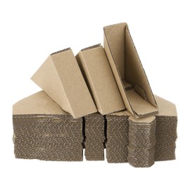 sourcing map Adjustable Cardboard Corner Protector, Cardboard Edge Protector 7x7x3.5cm Pack of 100